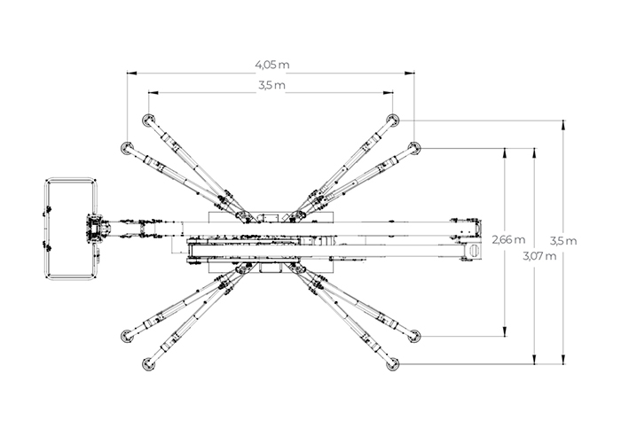 S22HD Spyder Lift technical blueprint.