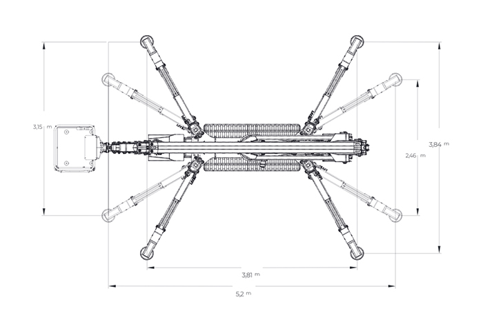 S23 Spyder Lift technical blueprint.